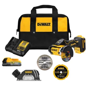 DeWALT DCS438E1 Cordless Angle Grinder, Battery Included, 20 V, 3 in Dia Blade, 20,000 rpm Speed :EA: QUANTITY: 1