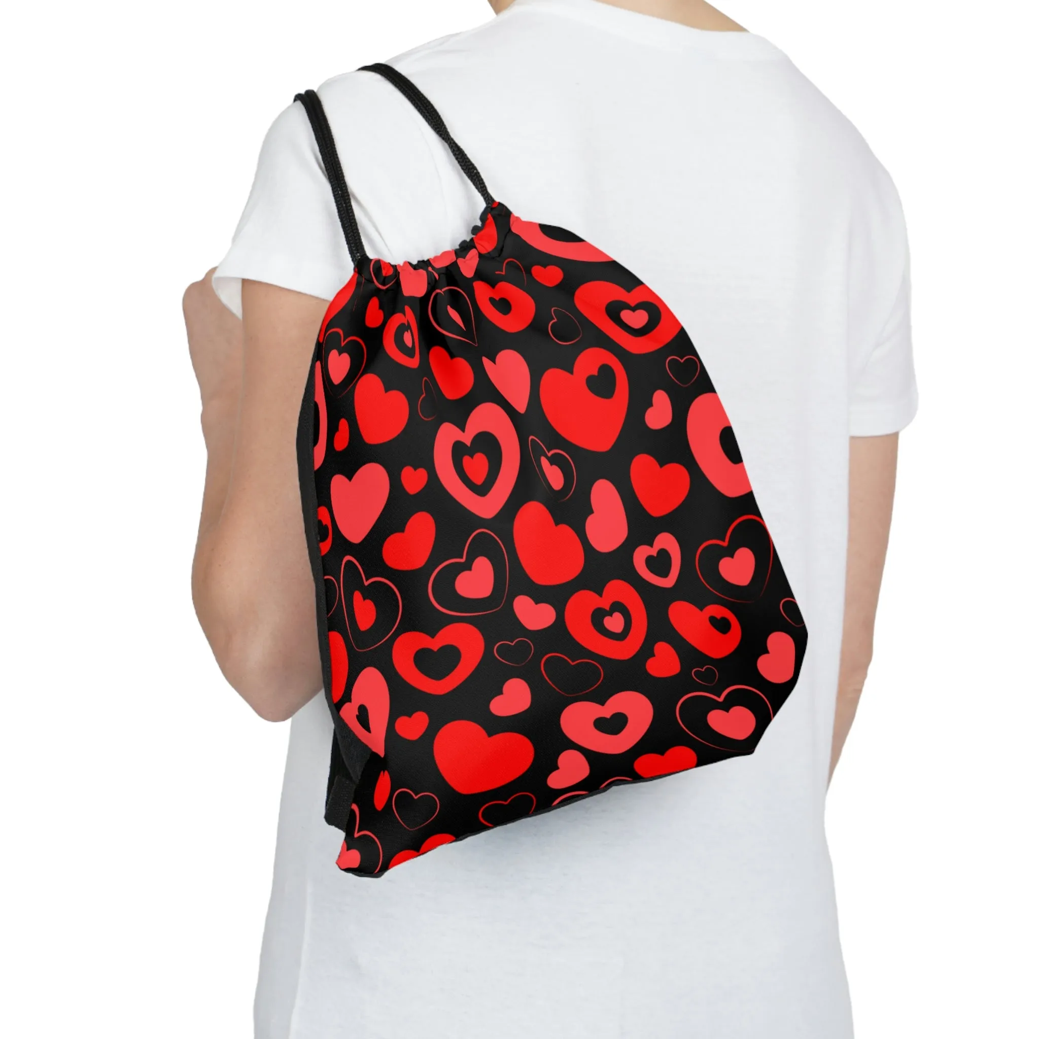 Drawstring Bag - Hearts in Hearts