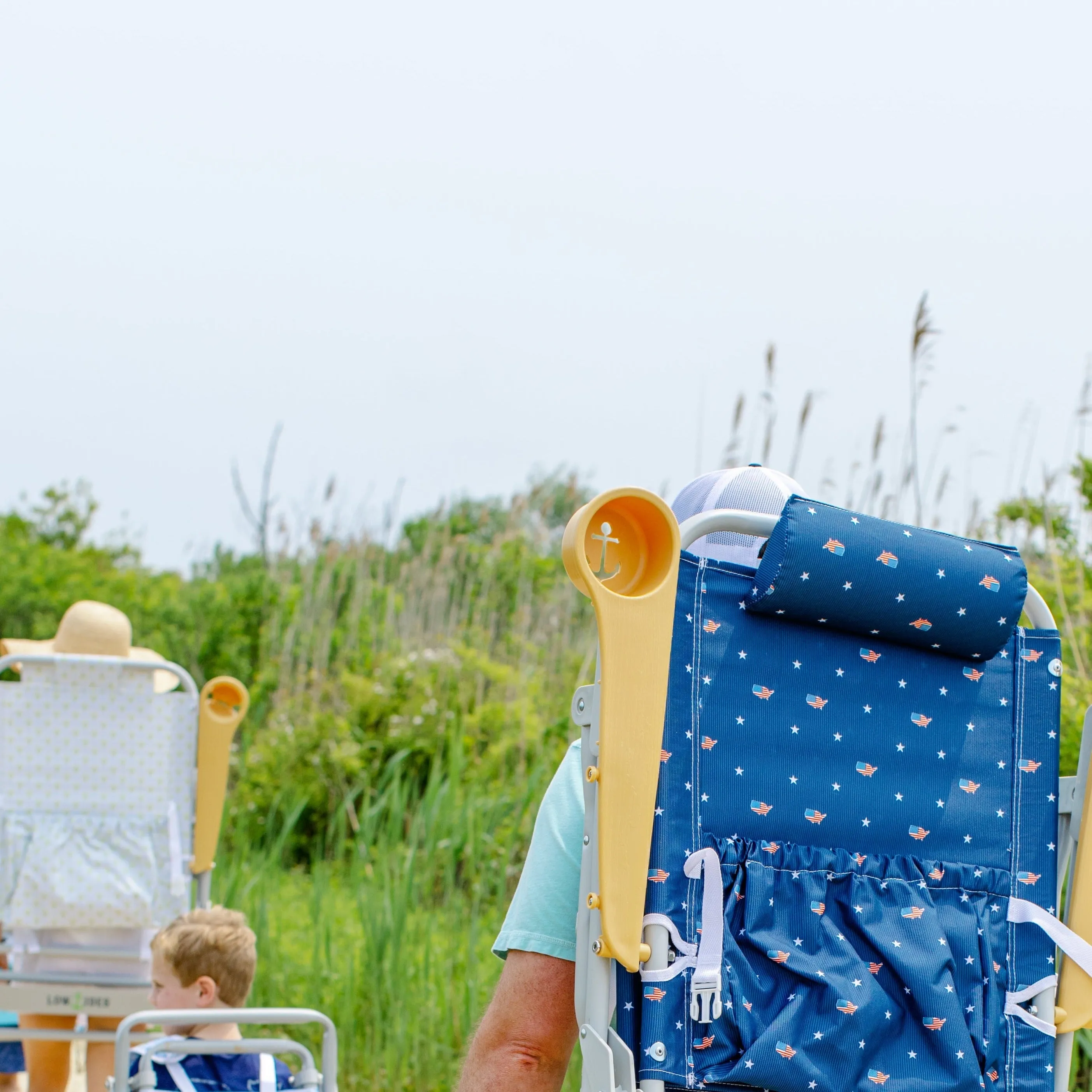 Dune High Beach Chair in American Flag