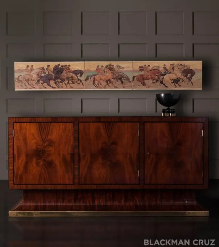 Early 20th Century Austrian Inlaid Sideboard