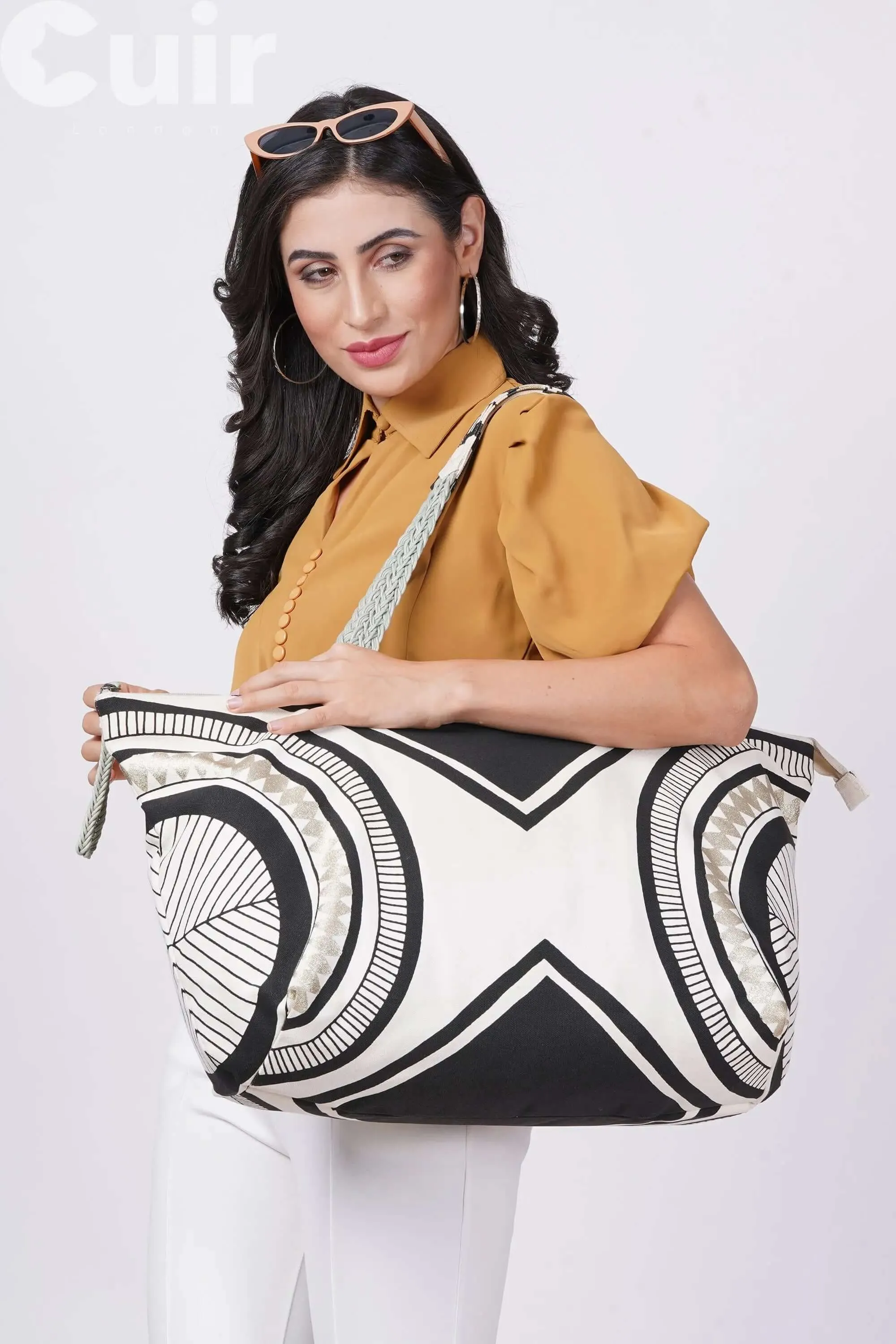 Ethnic Printed Big Bag (25L x 8W x 13.5H Inch)