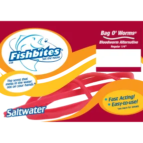 Fishbites Bag O' Worms - Fast Acting Bloodworm