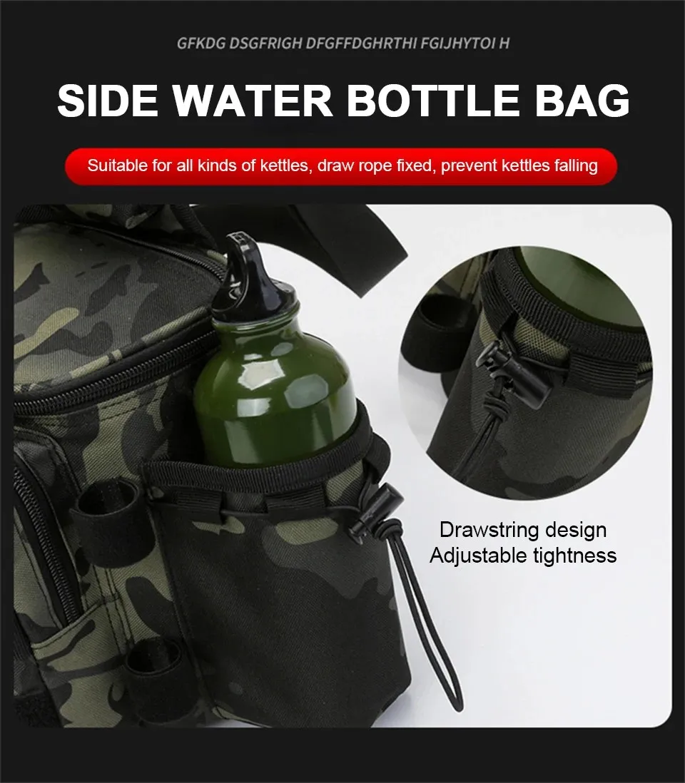 Fishing and Outdoor Multifunctional Waist Pack with Shoulders Straps Support