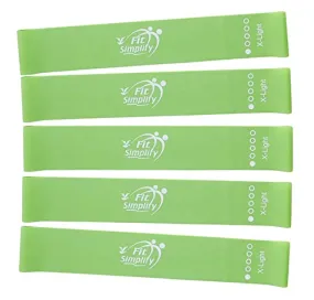 Fit Simplify Exercise Resistance Loop Bands, Set of 5