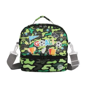 Football Green Camo Lunch Bag