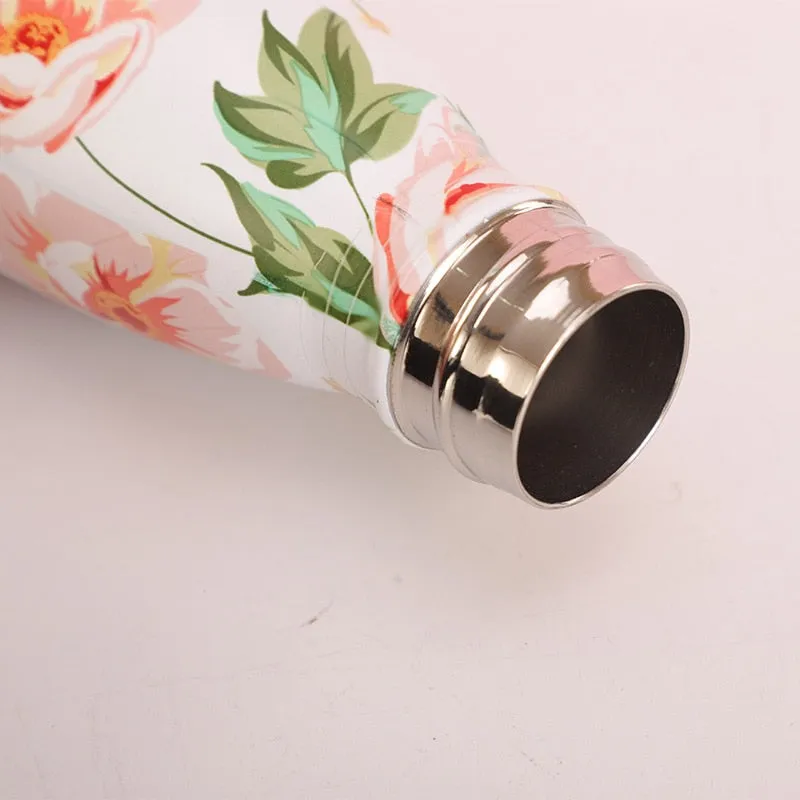 Funki Buys | Water Bottles | Floral Thermal Water Bottles 17oz