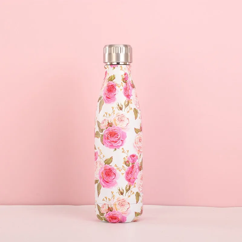 Funki Buys | Water Bottles | Floral Thermal Water Bottles 17oz