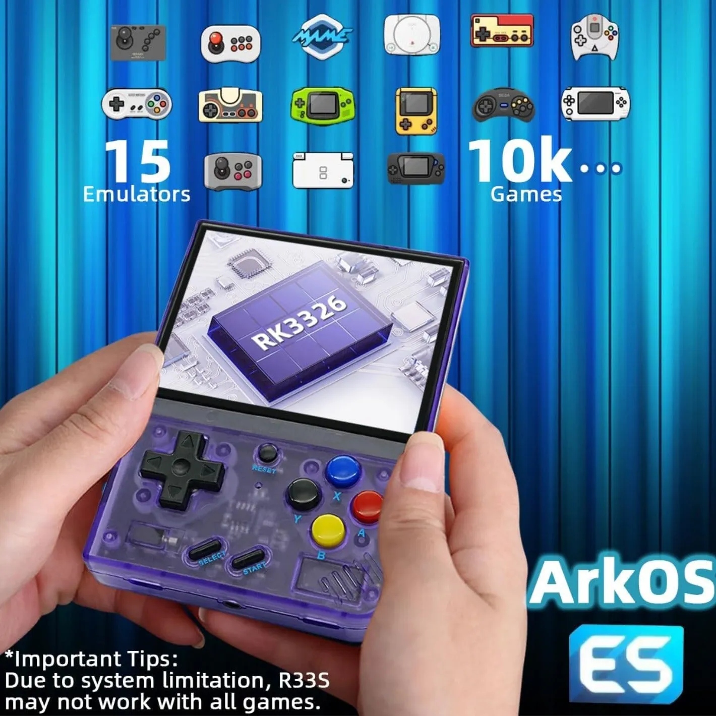 Game Console R33S| 15,000 Games 3.5" IPS 640x480 miyoo inspired