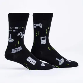 Game on, Gaming Glow In The Dark Crew Socks L/XL