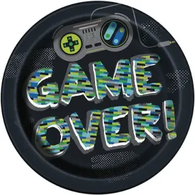 Gamer Birthday 9in Plate - 8 Plates/Pack or 48 Plates/Case