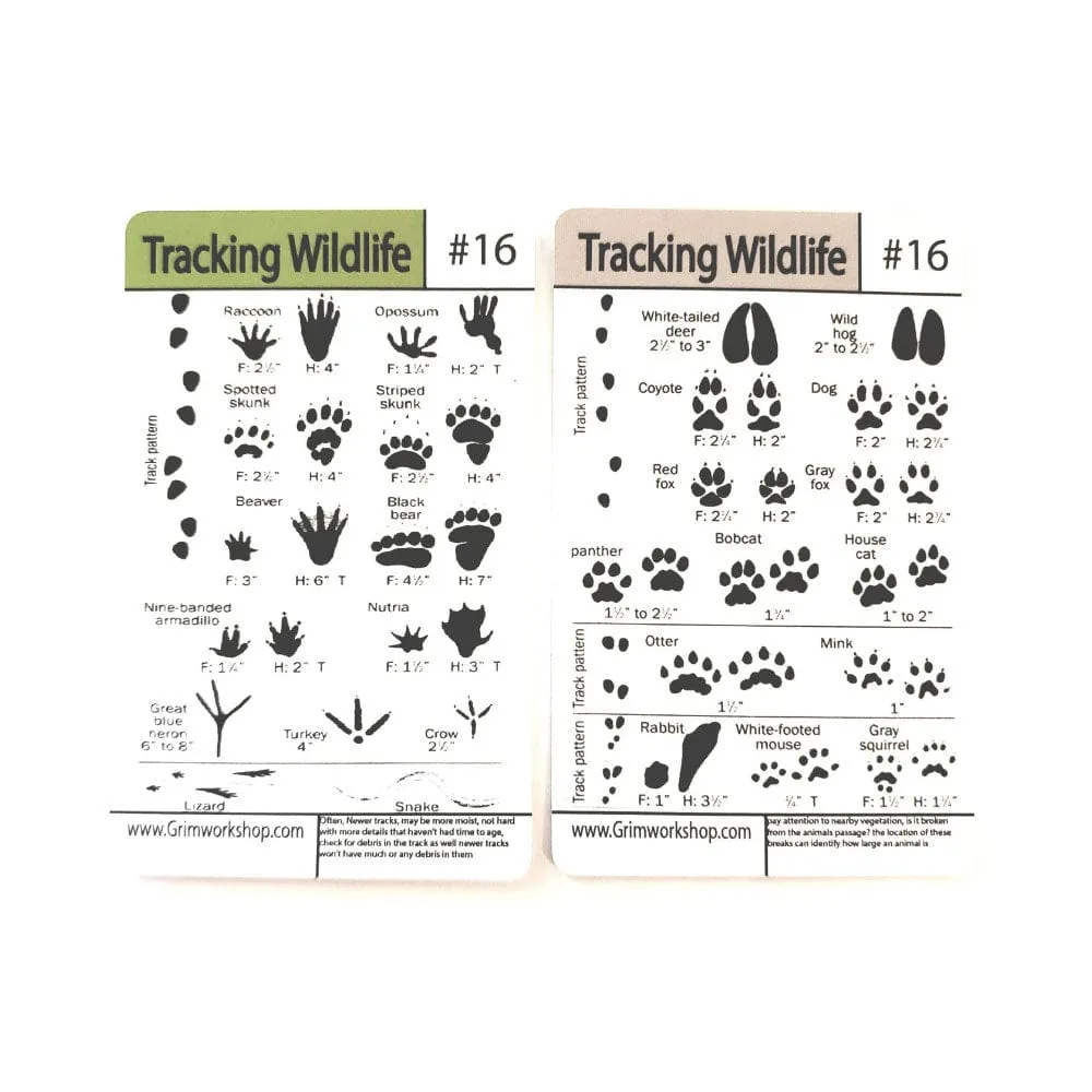 Grim Workshop Tip Card:#16 Tracking Tip Card