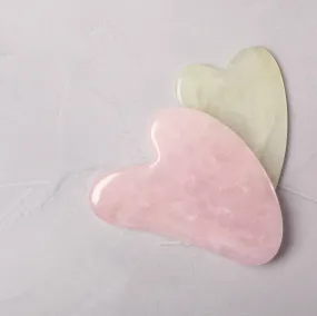 Gua Sha Set (Rose Quartz & Jade)