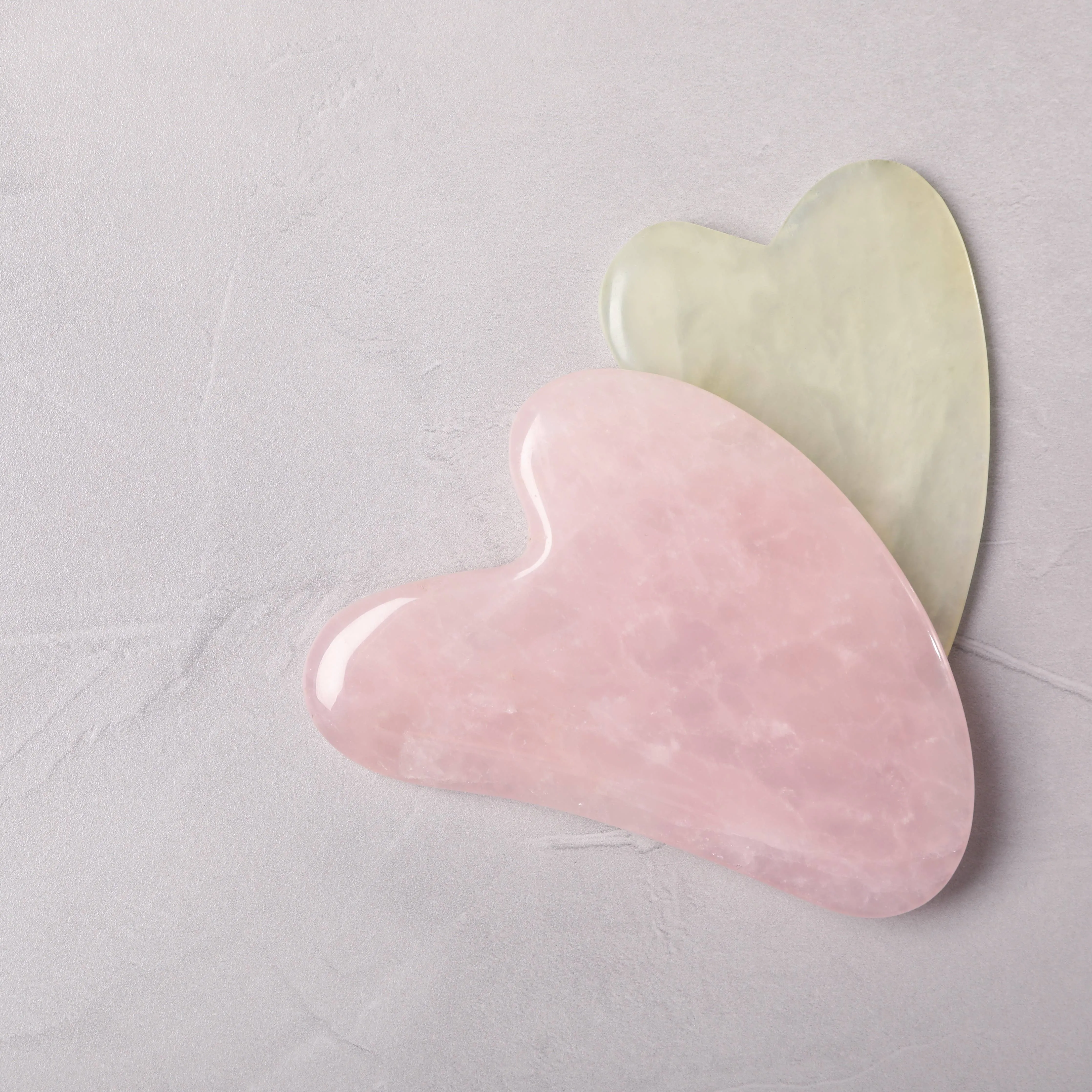 Gua Sha Set (Rose Quartz & Jade)