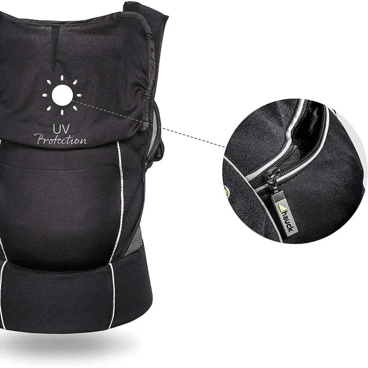 Hauck Close To Me Baby Carrier With 4 Carry Positions- Black