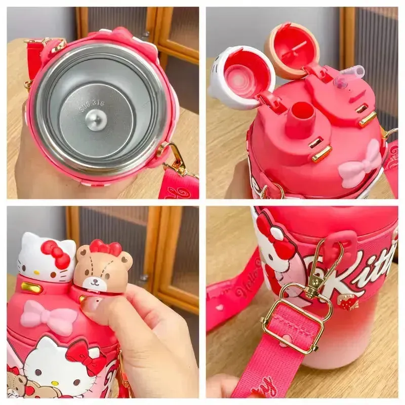 Hello Kitty 2 in 1 Sip & Spout Bottle (550 ml)