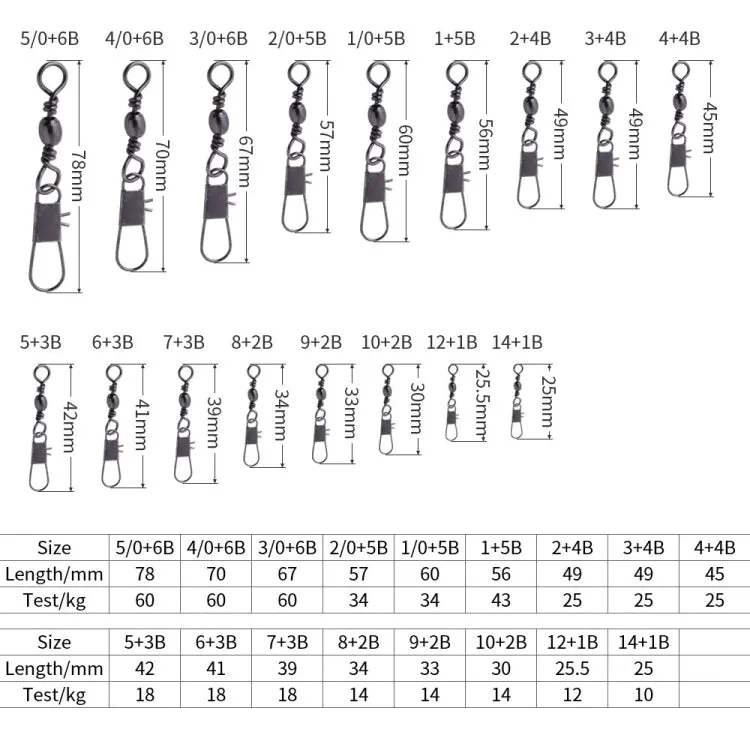 HENGJIA SS007 50pcs/bag B-pin Connector 8 Shape Swivel Loop Accessories, Specification: 4 4B (45mm)