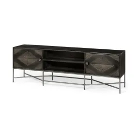 Hogarth Media Console Brown Wood