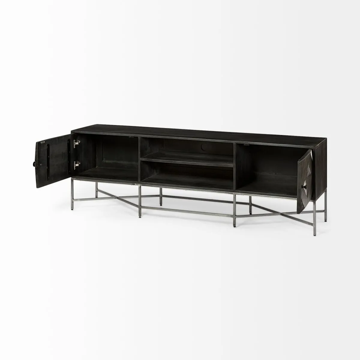 Hogarth Media Console Brown Wood