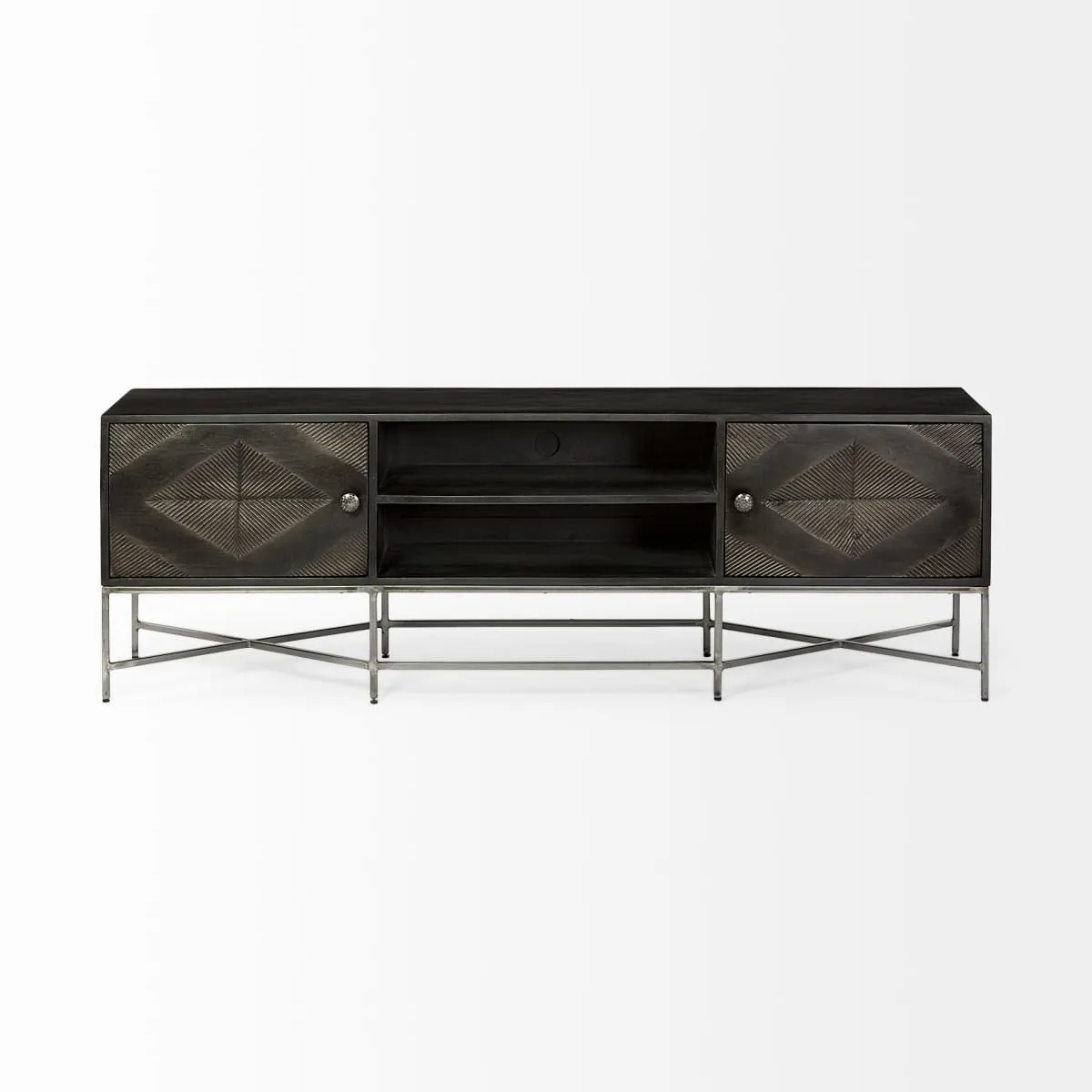 Hogarth Media Console Brown Wood