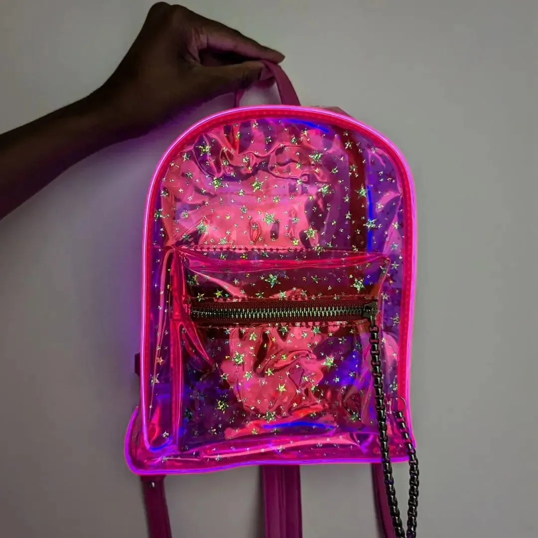 Holographic Star Backpack