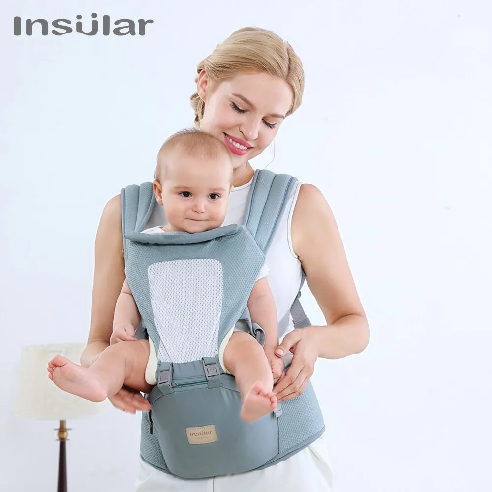 Insular Multifunctional Baby Carrier with Hip Seat Lumbar Support Waist Stool