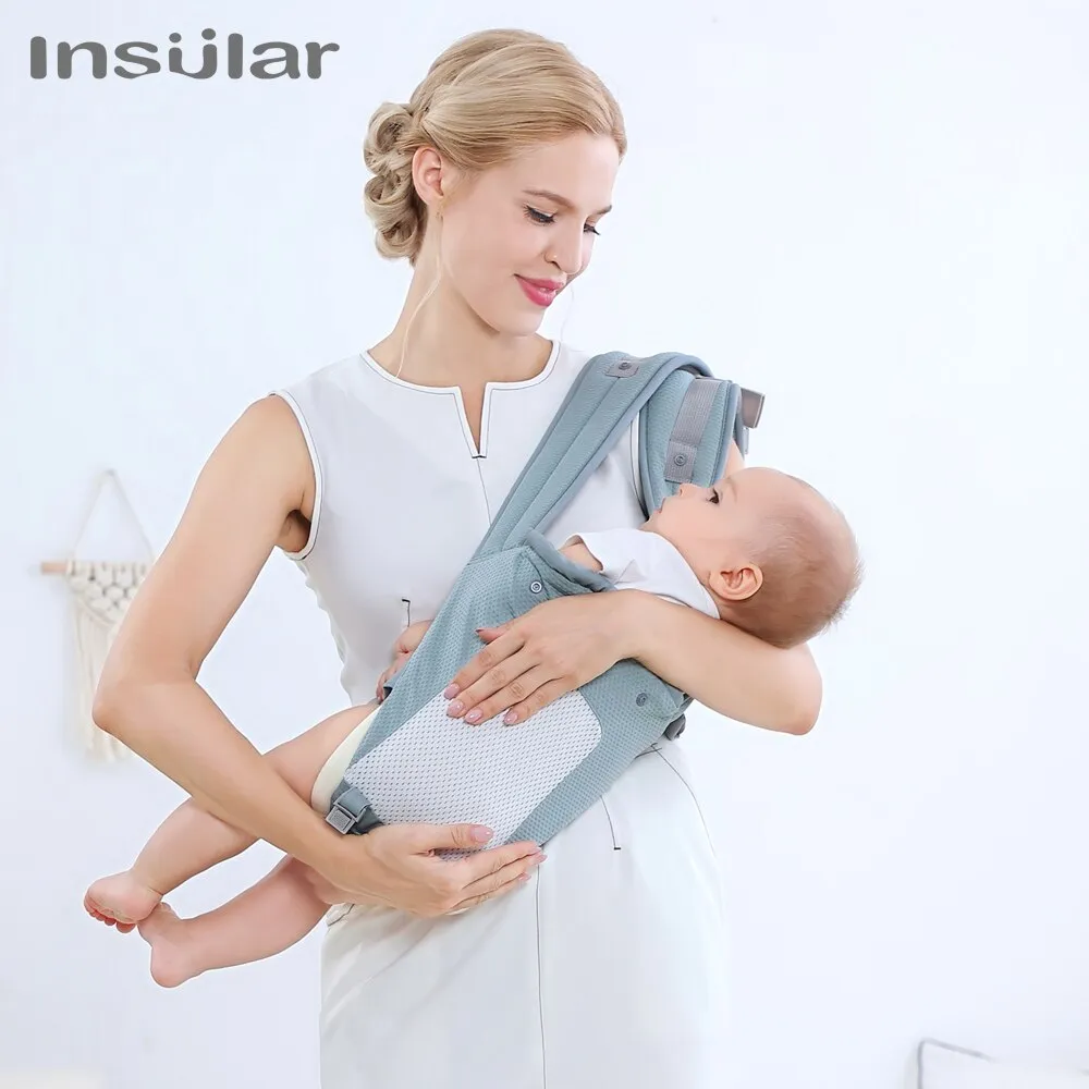 Insular Multifunctional Baby Carrier with Hip Seat Lumbar Support Waist Stool