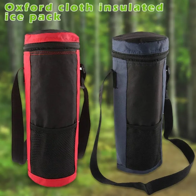 Insulation Pot Cup Set Hot Water Bottle Protective Cover Outdoor Picnic Travel Slung Fresh-keeping Cup Bag, Capacity:1.1 - 2L(Red)