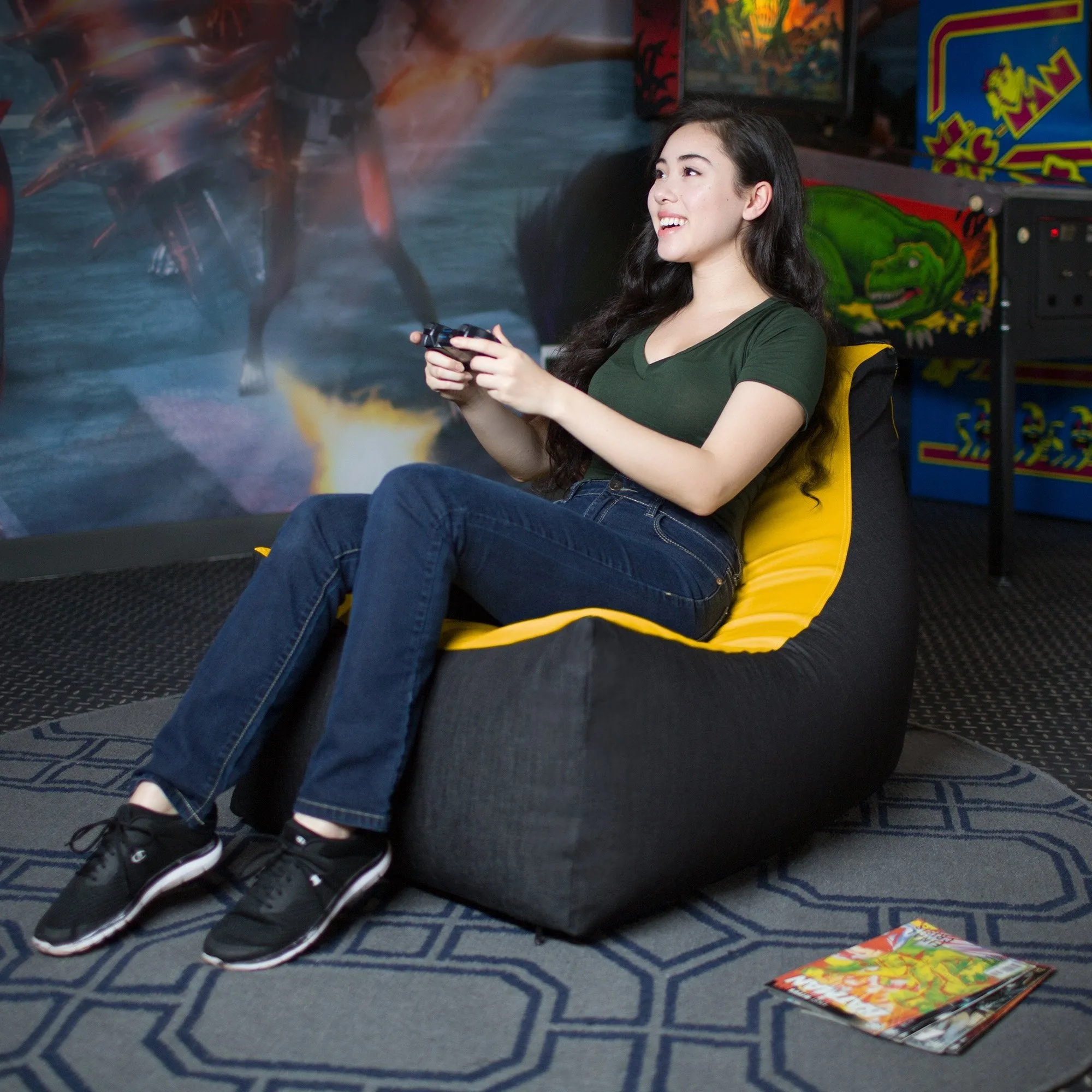 Jaxx Pixel Gamer Bean Bag Chair