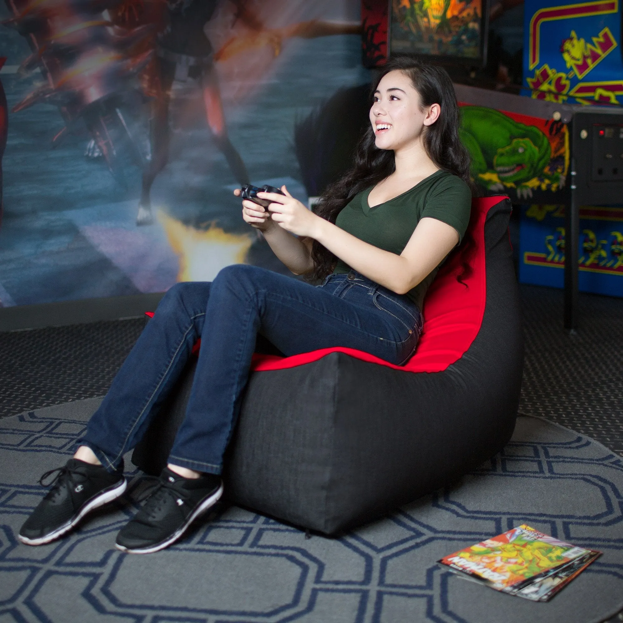 Jaxx Pixel Gamer Bean Bag Chair