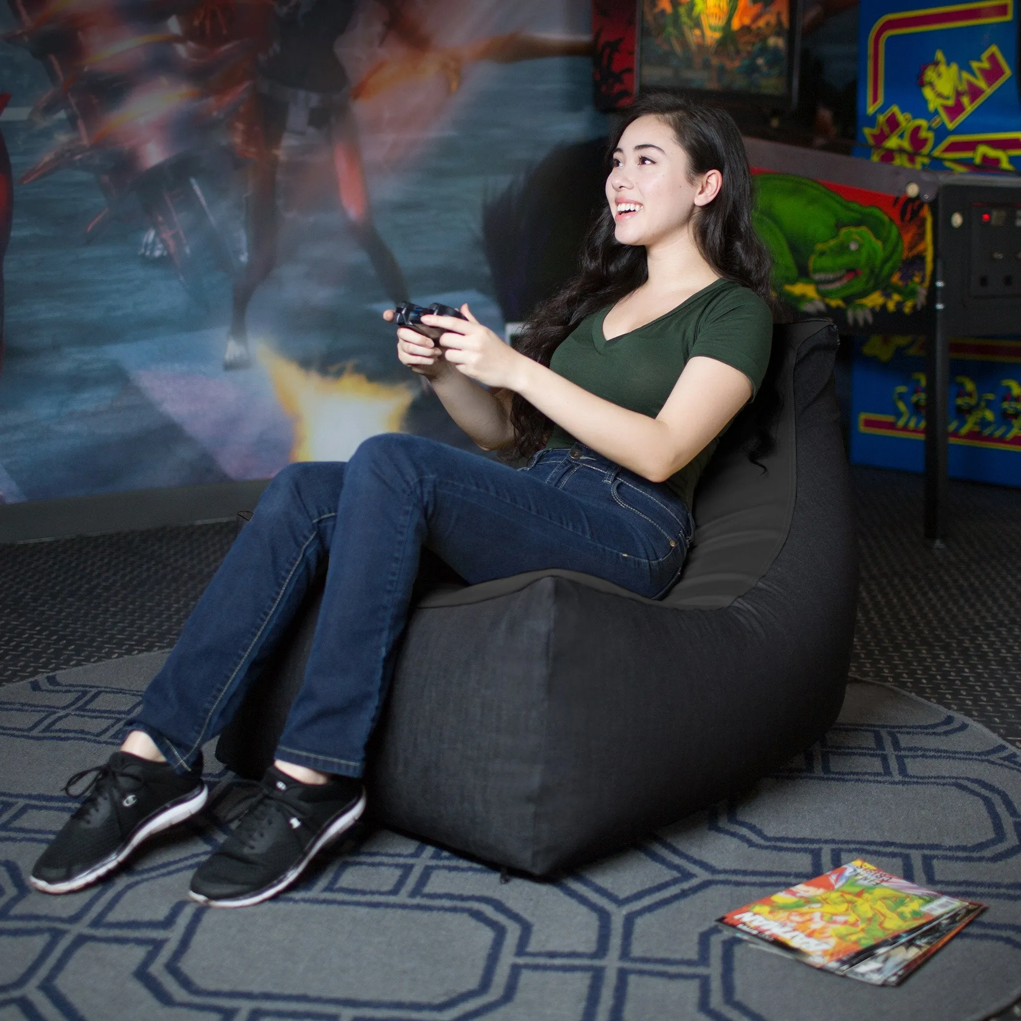 Jaxx Pixel Gamer Bean Bag Chair