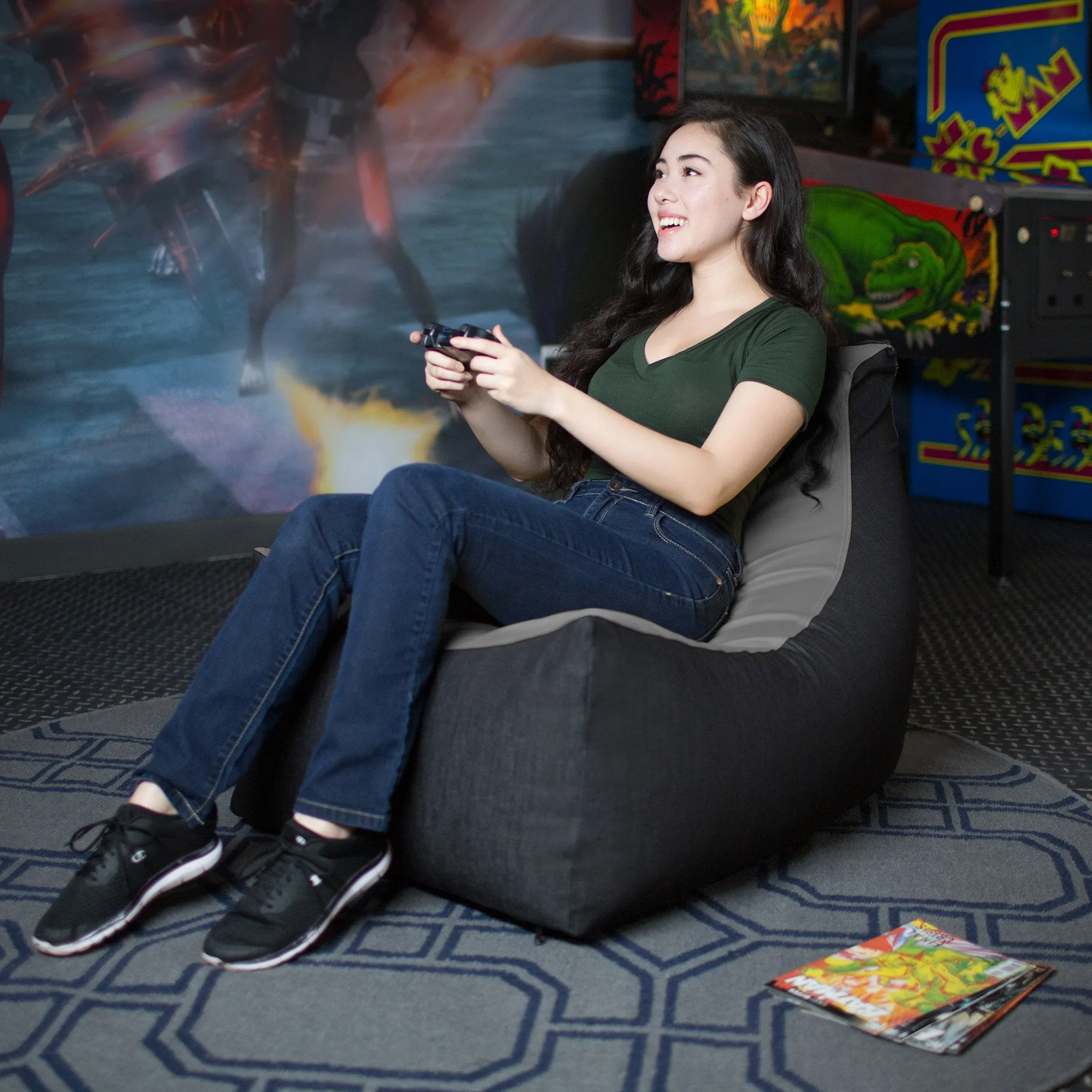 Jaxx Pixel Gamer Bean Bag Chair