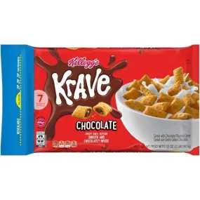 Kellogg's Krave Chocolate Breakfast Cereal, 32 oz Bag