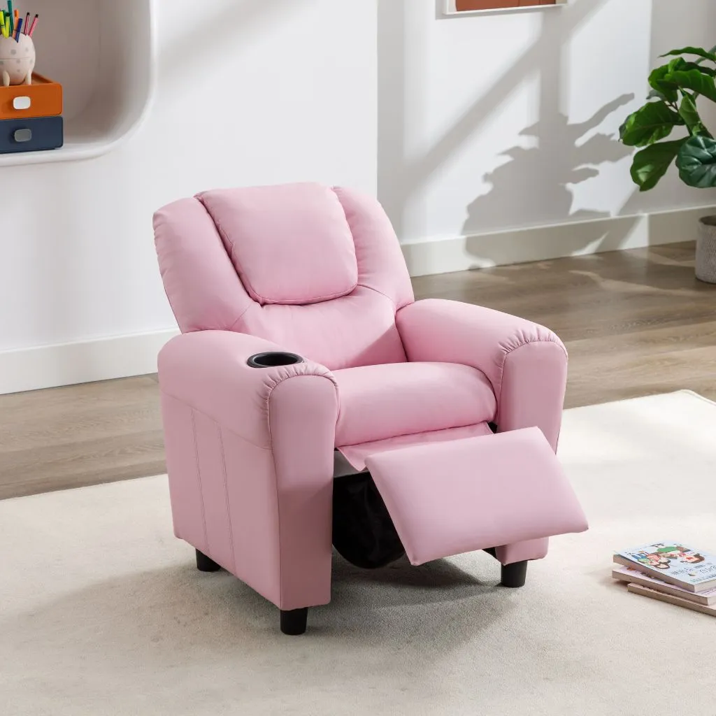 Kids Recliner in Light Pink by Image