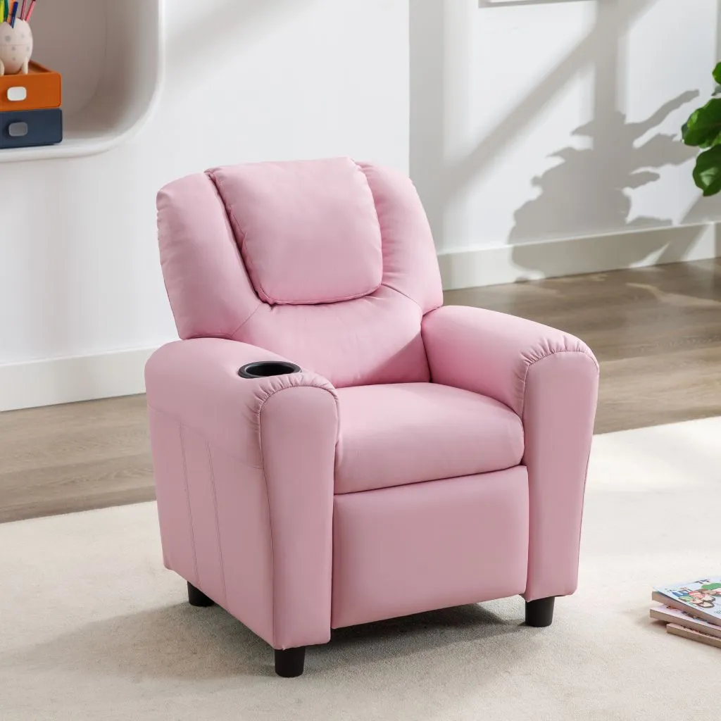 Kids Recliner in Light Pink by Image