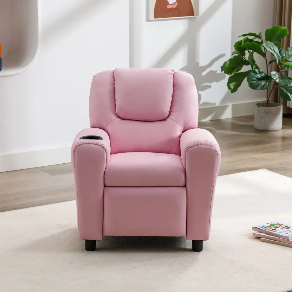 Kids Recliner in Light Pink by Image