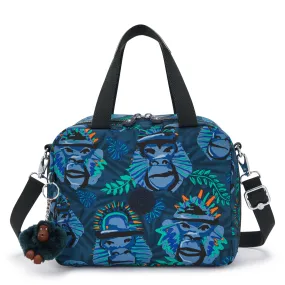 Kipling Miyo Blue Monkey Fun Large Lunch Bag with Trolley Sleeve C2I2989-8HJ