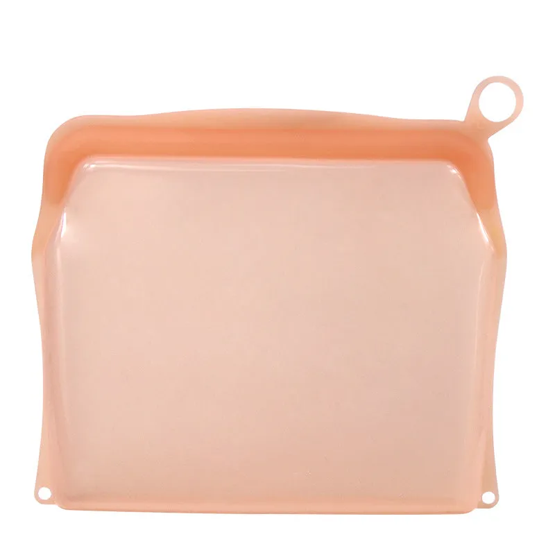 Kitchen Fruit And Vegetable Silicone Fresh-keeping Bag Thickened Food Daily Necessities Portable Self-sealing Storage Bag