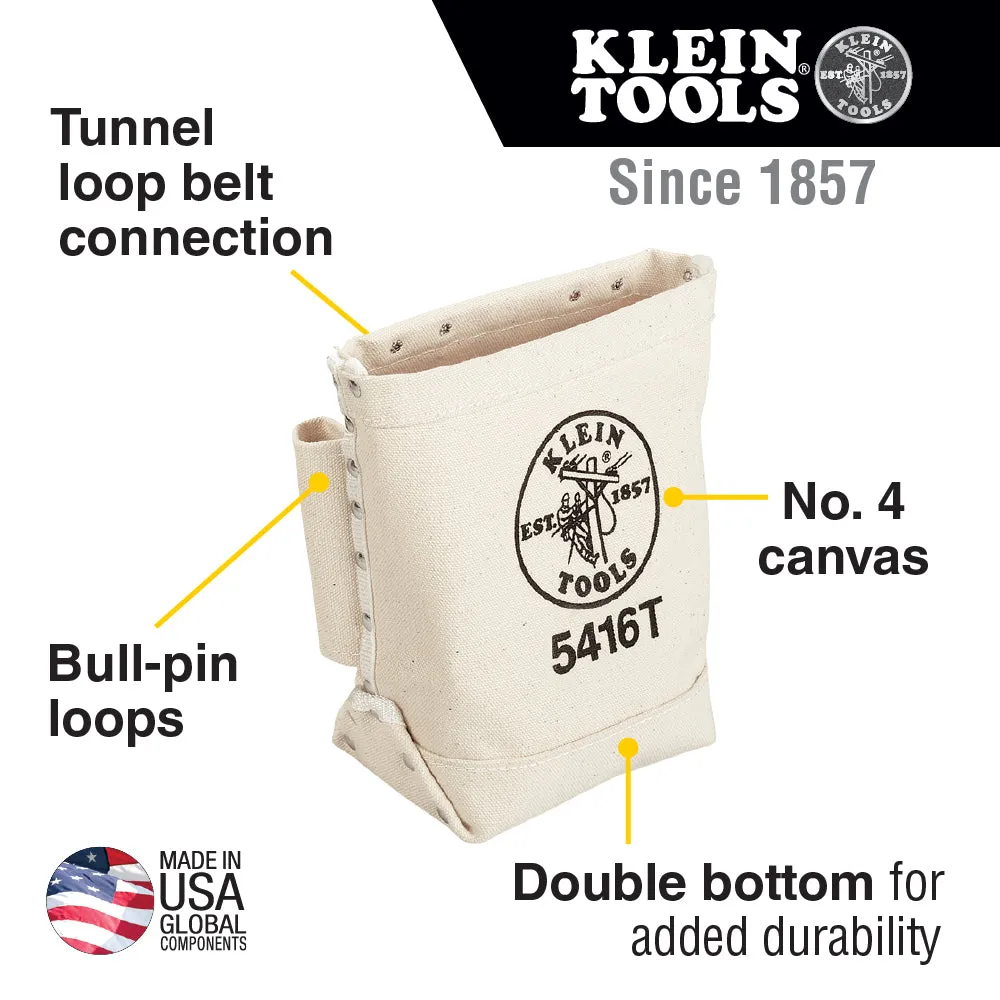 Klein Canvas Bull Pin Tunnel Loop Bolt Bag - 5416T