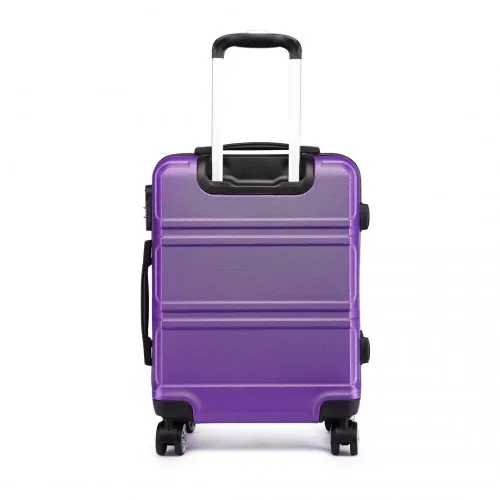 Kono ABS 24-Inch Durable & Stylish Purple Suitcase with TSA Lock & 360° Swivel Wheels