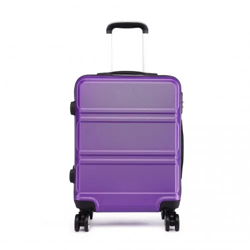 Kono ABS 24-Inch Durable & Stylish Purple Suitcase with TSA Lock & 360° Swivel Wheels