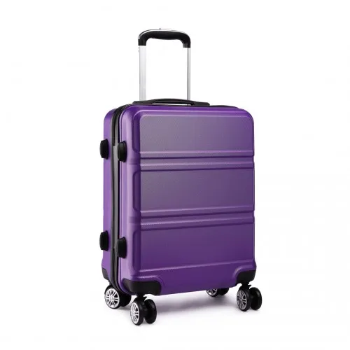 Kono ABS 24-Inch Durable & Stylish Purple Suitcase with TSA Lock & 360° Swivel Wheels