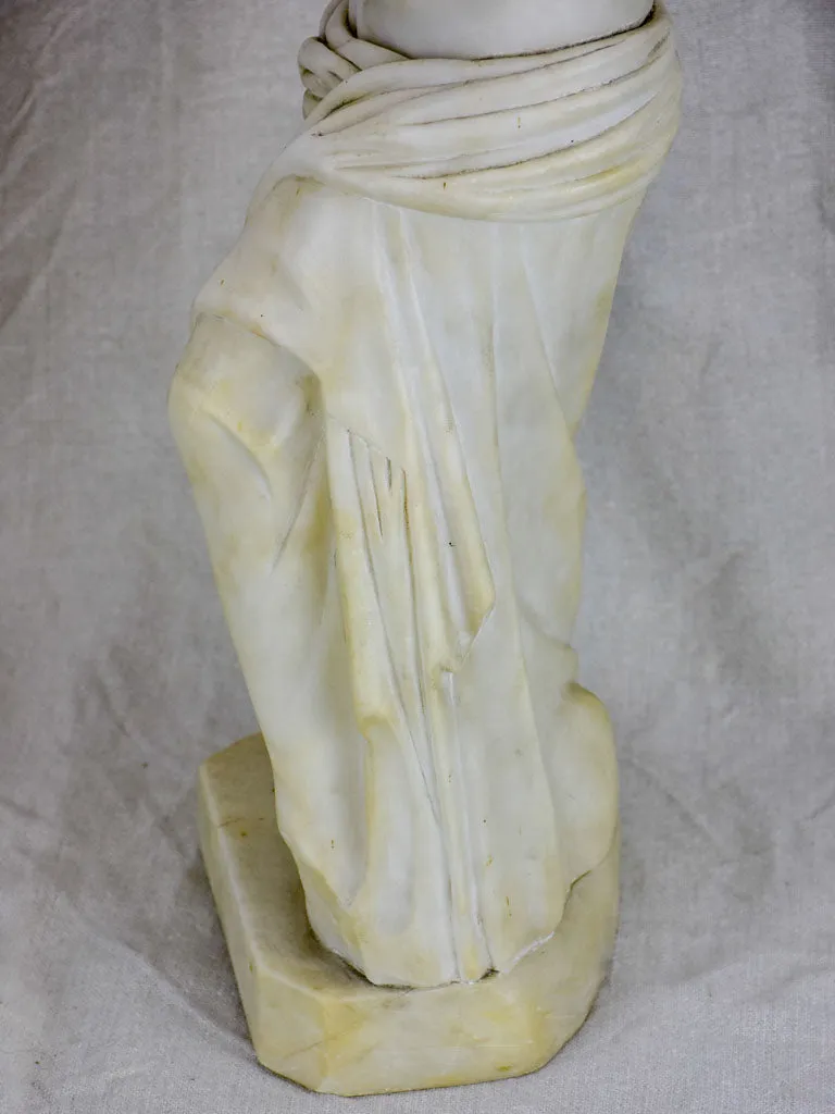 Late 19th Century marble statue of a draped woman