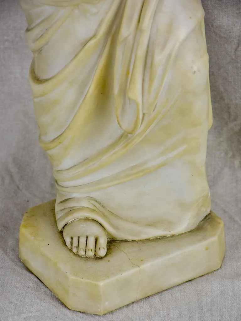 Late 19th Century marble statue of a draped woman