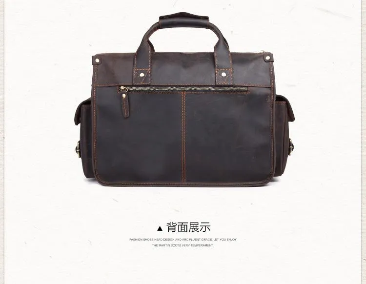 Men's business messenger bag 14 inch briefcase computer bag