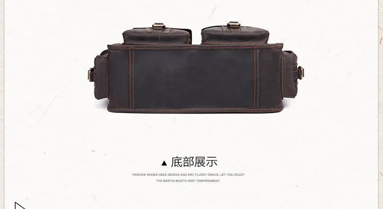 Men's business messenger bag 14 inch briefcase computer bag