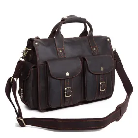 Men's business messenger bag 14 inch briefcase computer bag