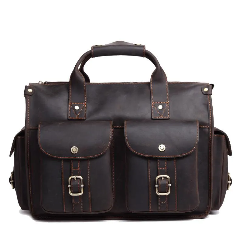 Men's business messenger bag 14 inch briefcase computer bag