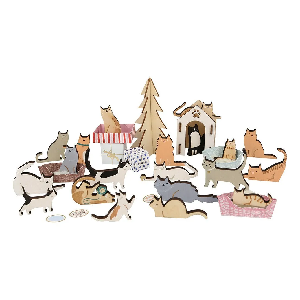 Meri Meri Cat Advent Calendar Suitcase