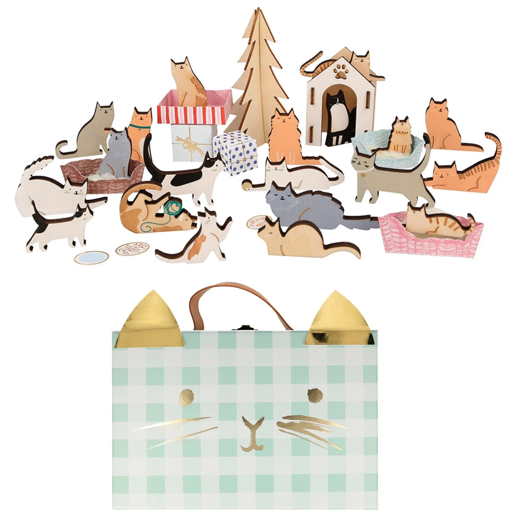 Meri Meri Cat Advent Calendar Suitcase