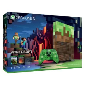 Microsoft 23C-00001 Xbox One S Minecraft Limited Edition 1TB Gaming Console with HDMI Cable (Used)